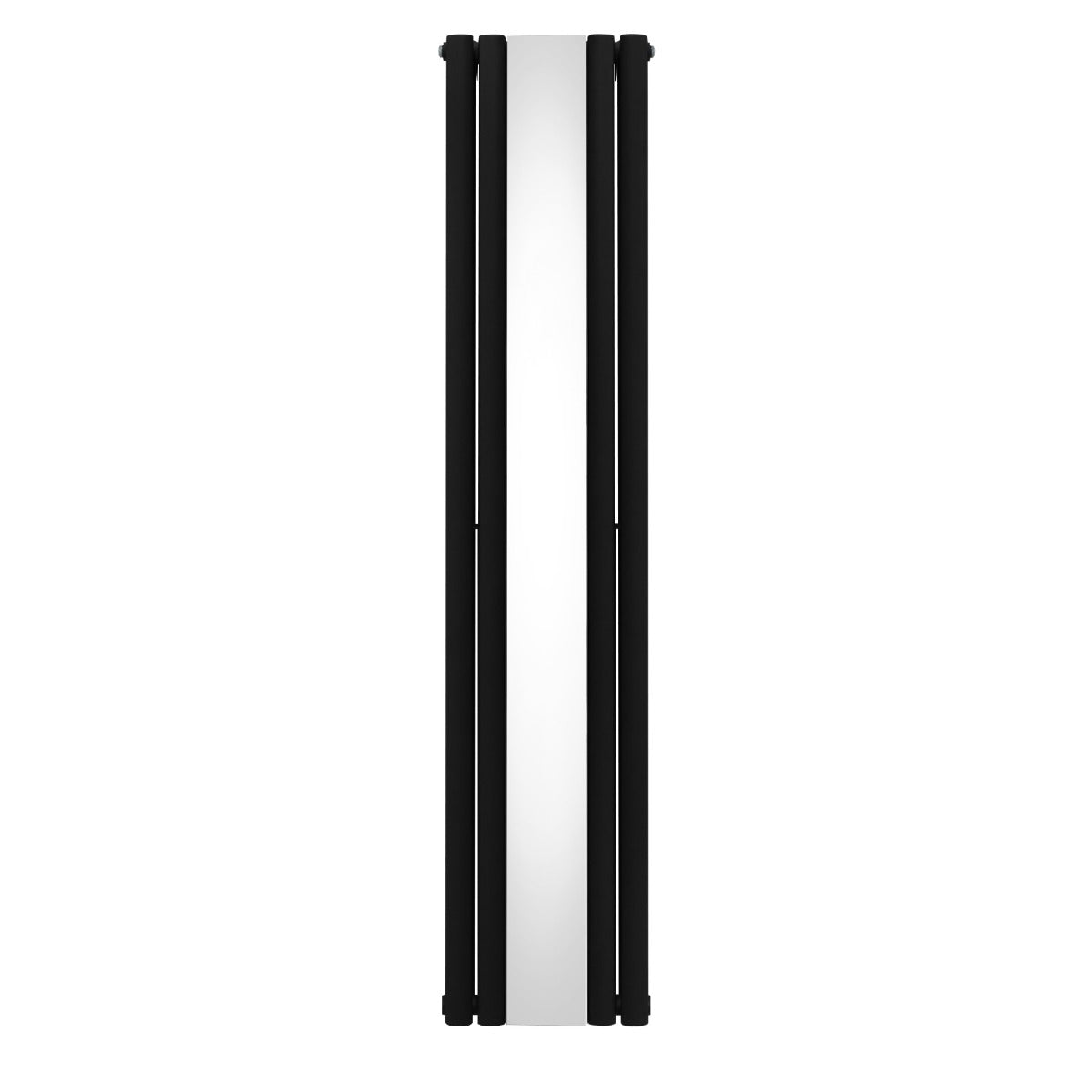 Oval Mirror Radiator - 1800mm x 380mm - Black