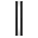 Oval Mirror Radiator - 1800mm x 380mm - Black