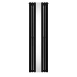 Oval Mirror Radiator - 1800mm x 500mm - Black