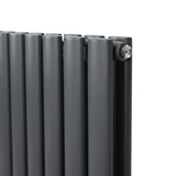 Oval Column Radiator – 600mm x 600mm - Anthracite Grey