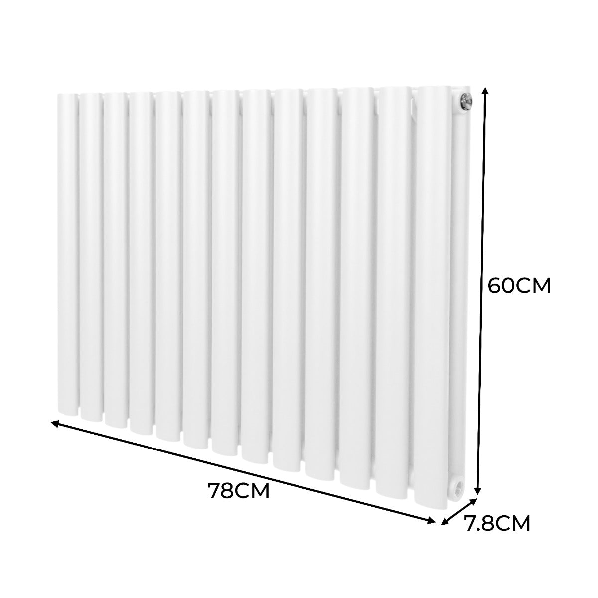 Oval Column Radiator – 600mm x 780mm – White