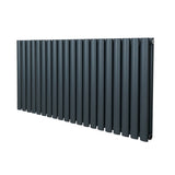 Oval Column Radiator – 600mm x 1200mm – Anthracite Grey