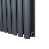 Oval Column Radiator – 1600mm x 360mm – Anthracite Grey