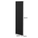 Oval Column Radiator – 1600mm x 360mm – Black