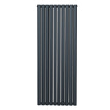 Oval Column Radiator – 1600mm x 600mm – Anthracite Grey