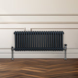 Traditional 2 Column Radiator - 300 x 1012mm - Anthracite Grey