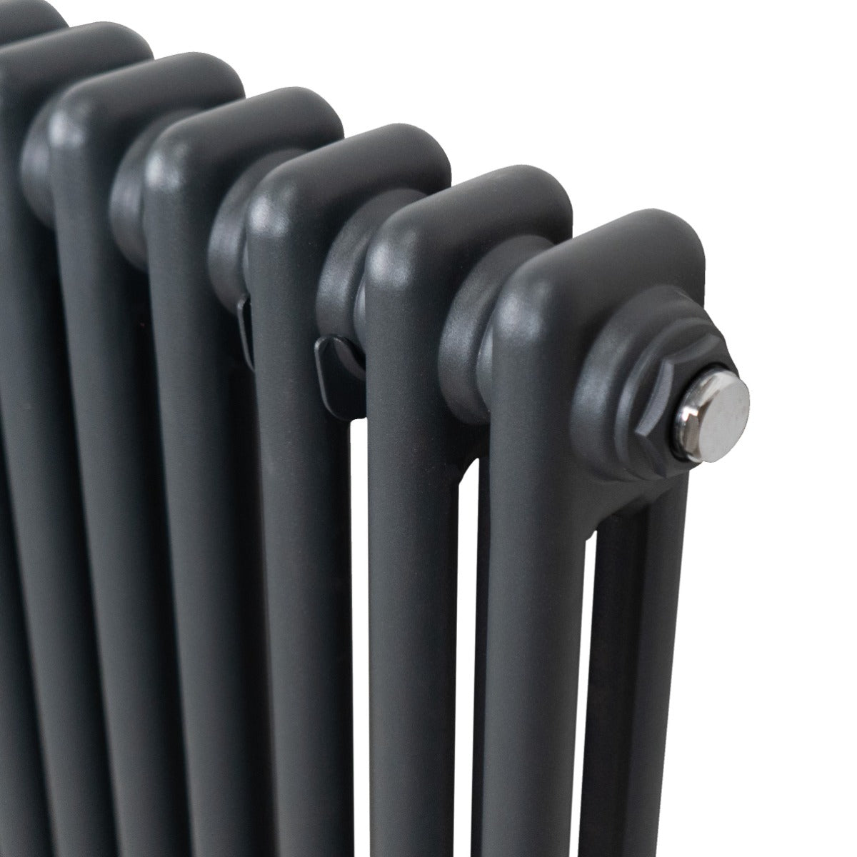 Traditional 2 Column Radiator - 1500 x 202mm - Anthracite Grey