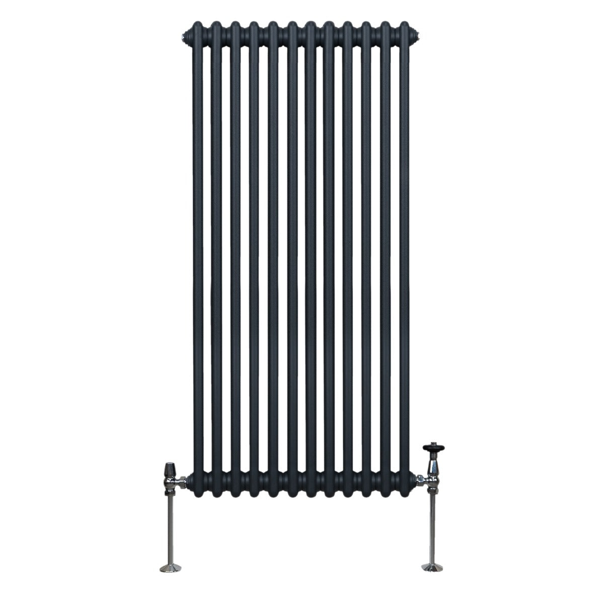 Traditional 2 Column Radiator - 1500 x 562mm - Anthracite Grey