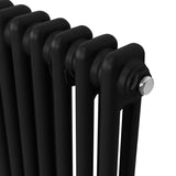 Traditional 2 Column Radiator - 1800 x 202mm - Black