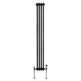 Traditional 2 Column Radiator - 1800 x 202mm - Black