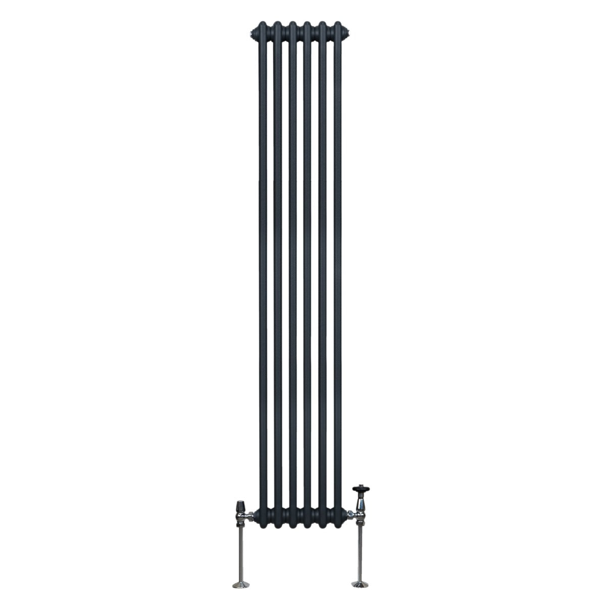 Traditional 2 Column Radiator - 1800 x 292mm - Anthracite Grey