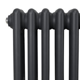 Traditional 3 Column Radiator - 300 x 832mm - Anthracite Grey