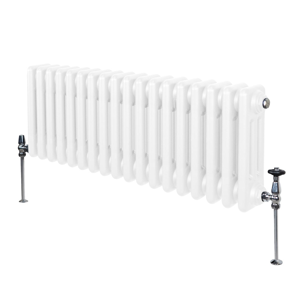 Traditional 3 Column Radiator - 300 x 832mm - White