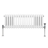 Traditional 3 Column Radiator - 300 x 832mm - White