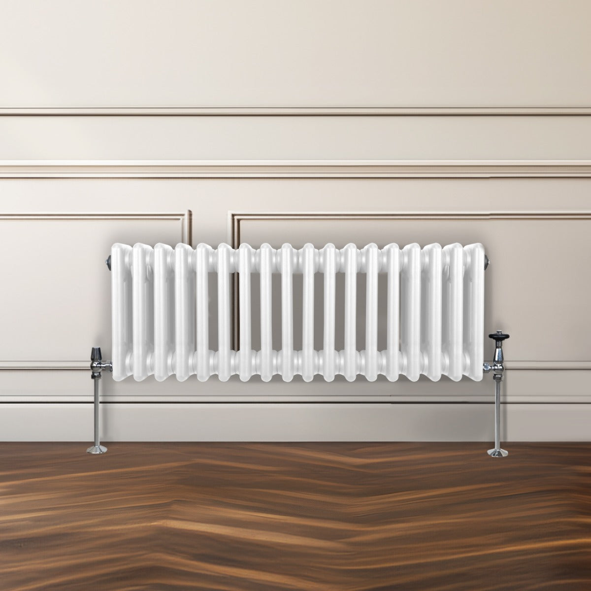 Traditional 3 Column Radiator - 300 x 832mm - White