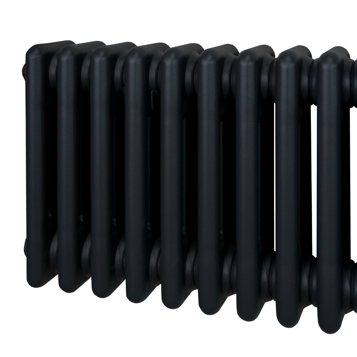 Traditional 3 Column Radiator - 300 x 832mm - Black