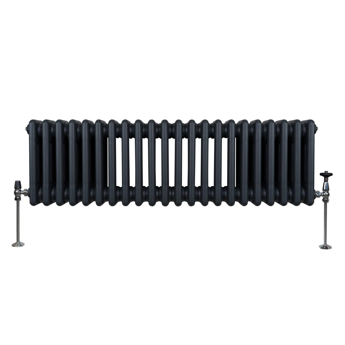 Traditional 3 Column Radiator - 300 x 1012mm - Anthracite Grey