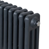 Traditional 3 Column Radiator - 300 x 1192mm - Anthracite Grey