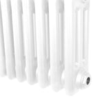 Traditional 3 Column Radiator - 600 x 832mm - White