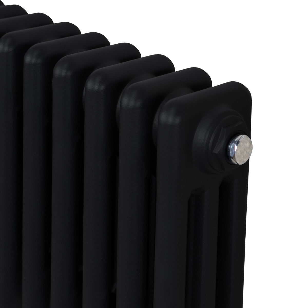 Traditional 3 Column Radiator - 600 x 832mm - Black