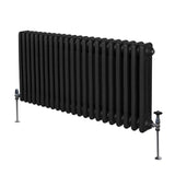 Traditional 3 Column Radiator - 600 x 1012mm - Black