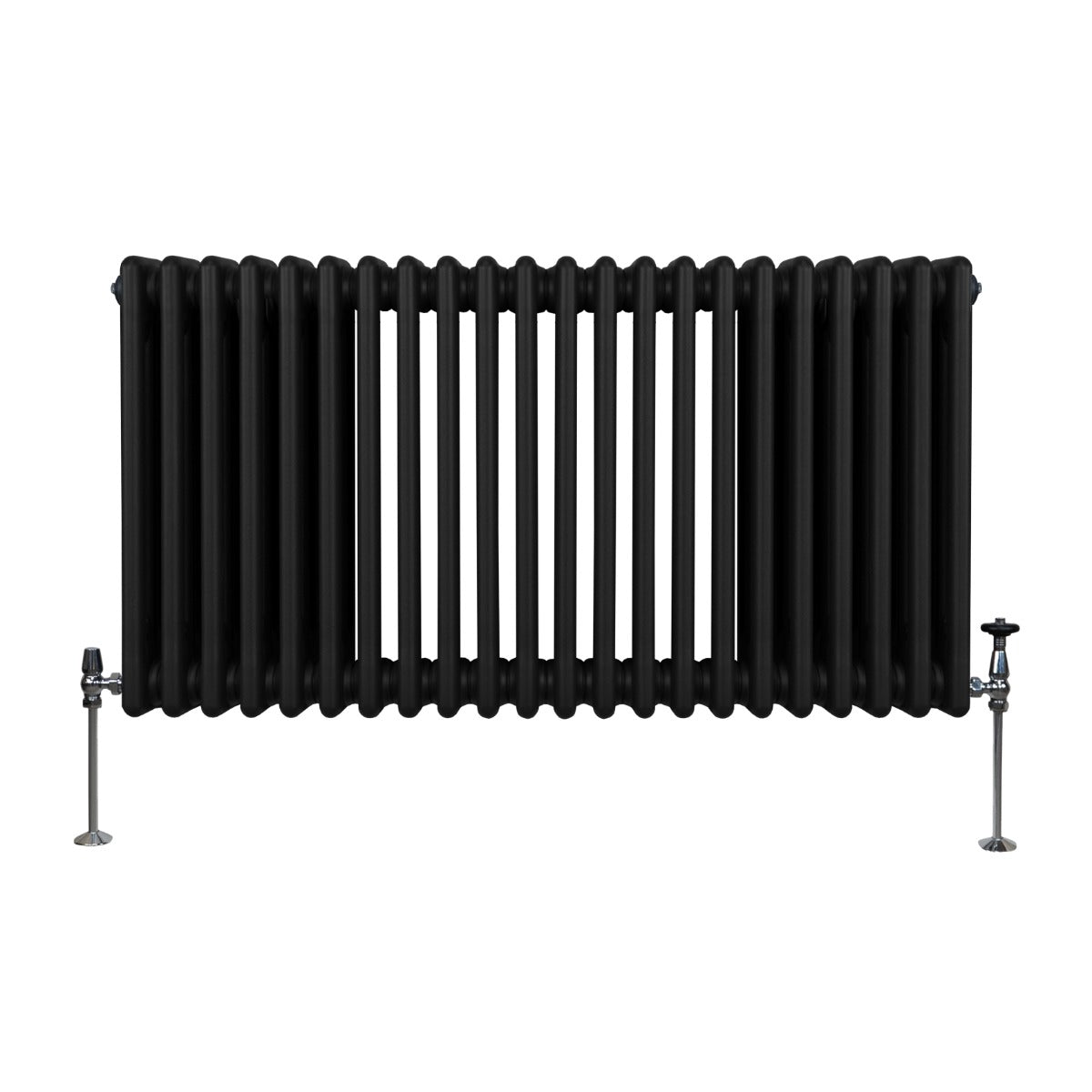 Traditional 3 Column Radiator - 600 x 1012mm - Black