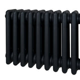 Traditional 3 Column Radiator - 600 x 1192mm - Black