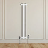 Traditional 3 Column Radiator - 1500 x 202mm - White