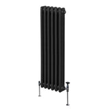 Traditional 3 Column Radiator - 1500 x 292mm - Black