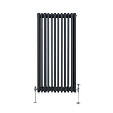 Traditional 3 Column Radiator - 1500 x 562mm - Anthracite Grey