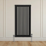 Traditional 3 Column Radiator - 1500 x 562mm - Black