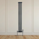 Traditional 3 Column Radiator - 1800 x 202mm - Anthracite Grey