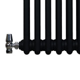 Traditional 3 Column Radiator - 1800 x 202mm - Black
