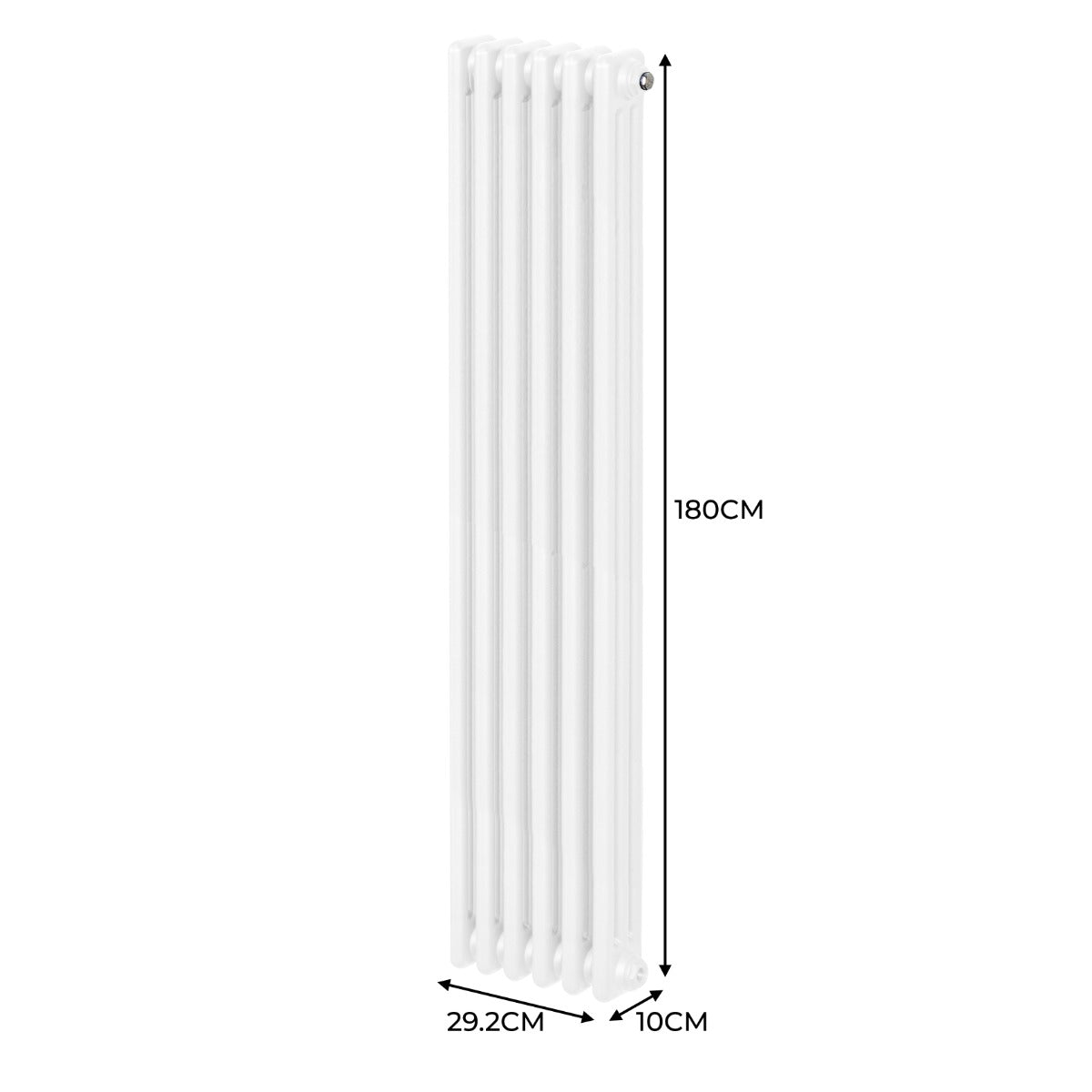 Traditional 3 Column Radiator - 1800 x 292mm - White