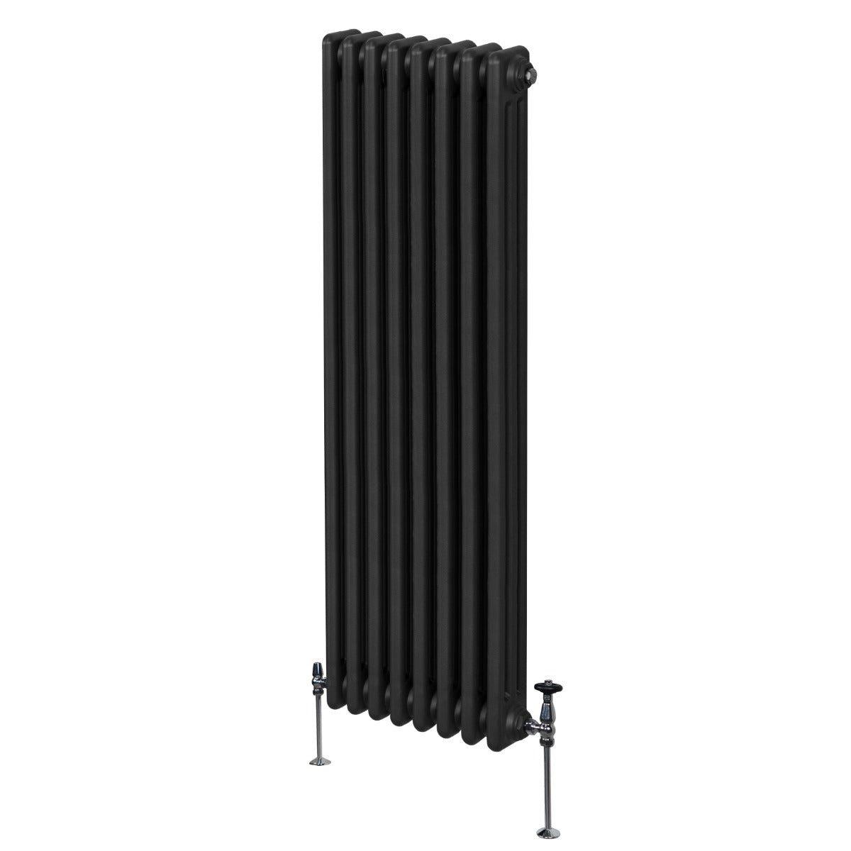 Traditional 3 Column Radiator - 1800 x 382mm - Black