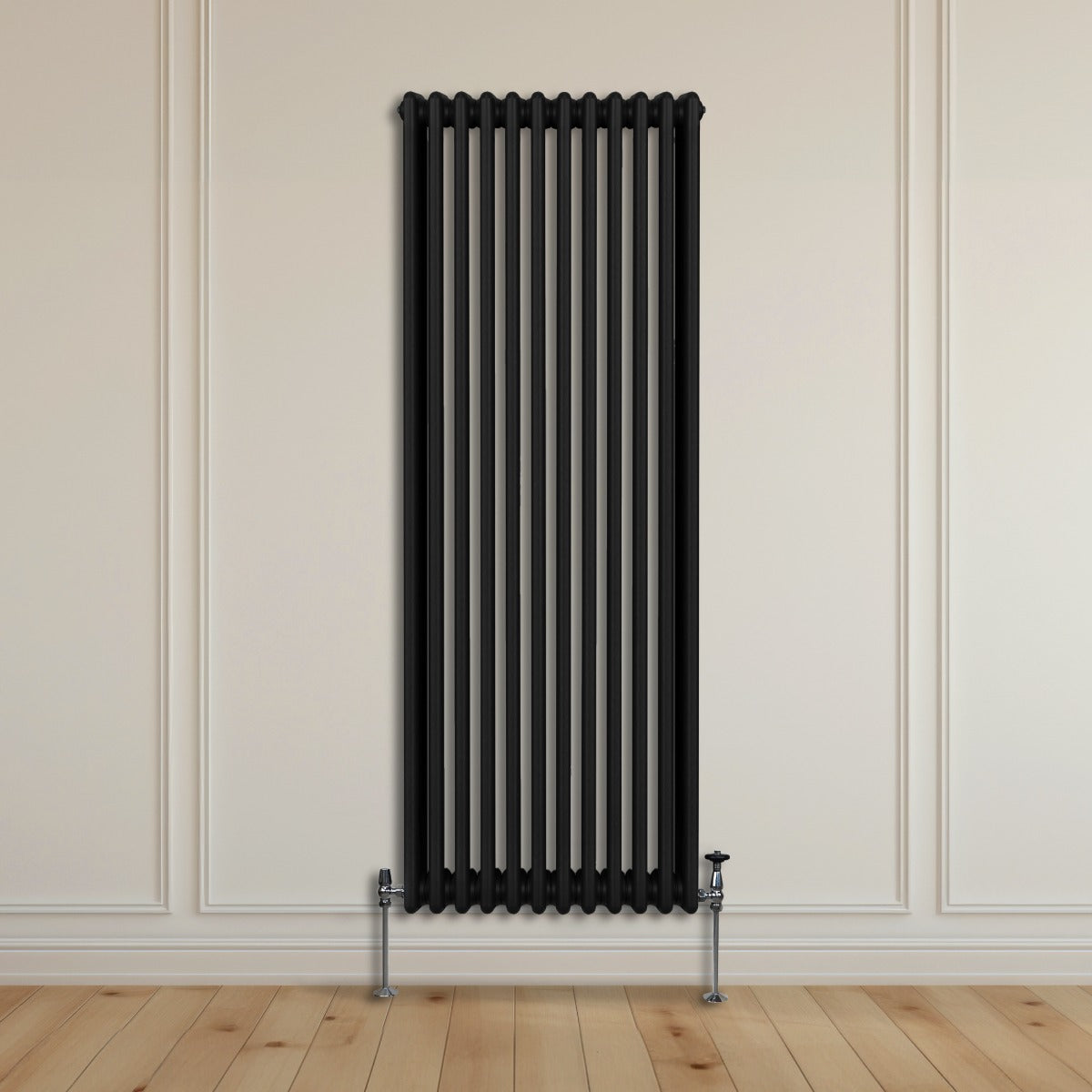 Traditional 3 Column Radiator - 1800 x 562mm - Black