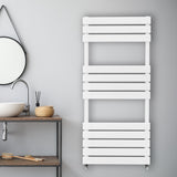 Flat Panel Towel Radiator – 1200mm x 500mm – White