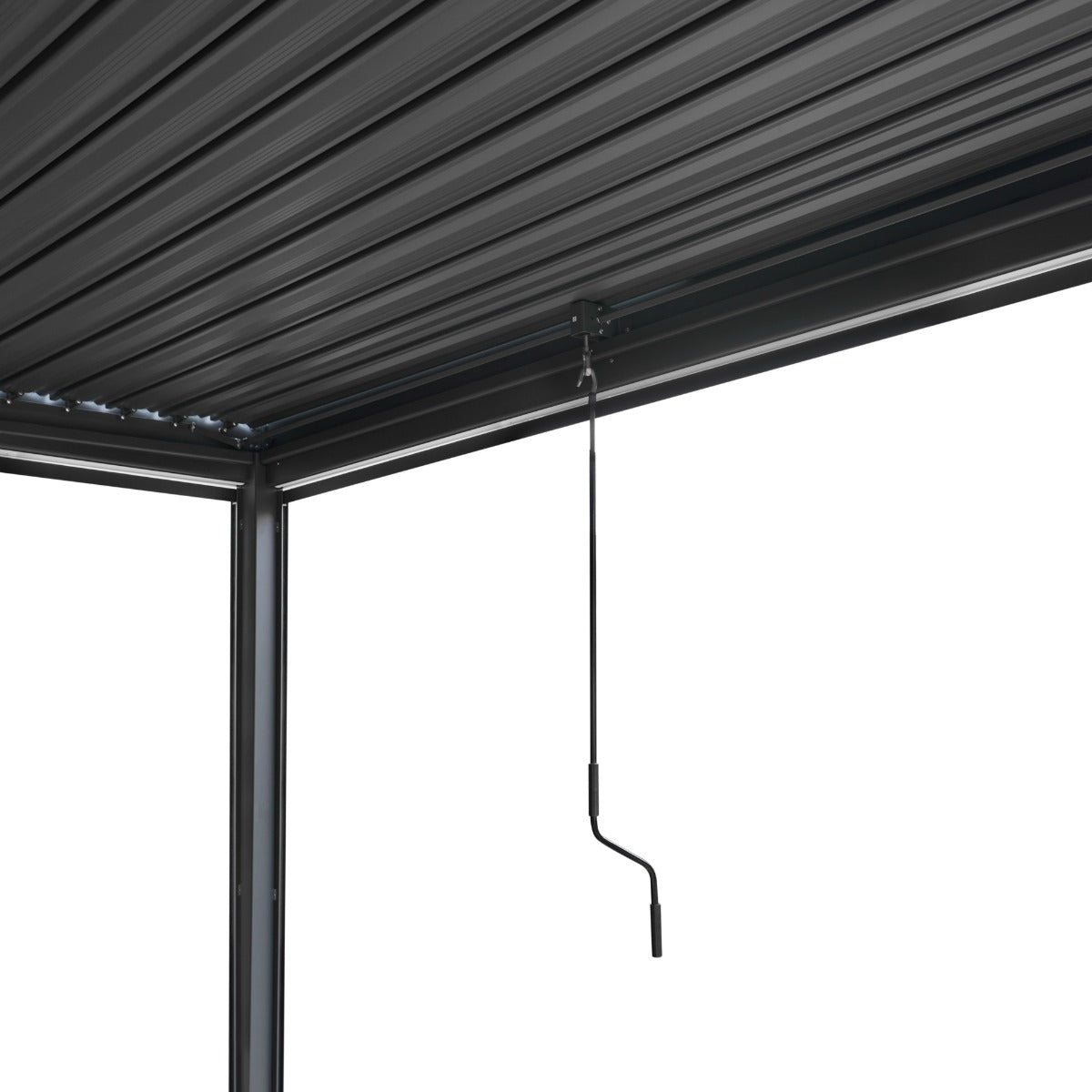 Aluminium Pergola With Blinds & LED Lights - 4m x 3m