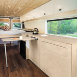 Camper Kitchen Pod & Black Compressor Fridge - RHD