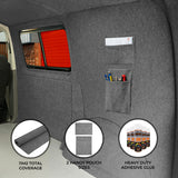 Smoke Grey Van Carpet Lining, Storage Pouches & Adhesive Glue