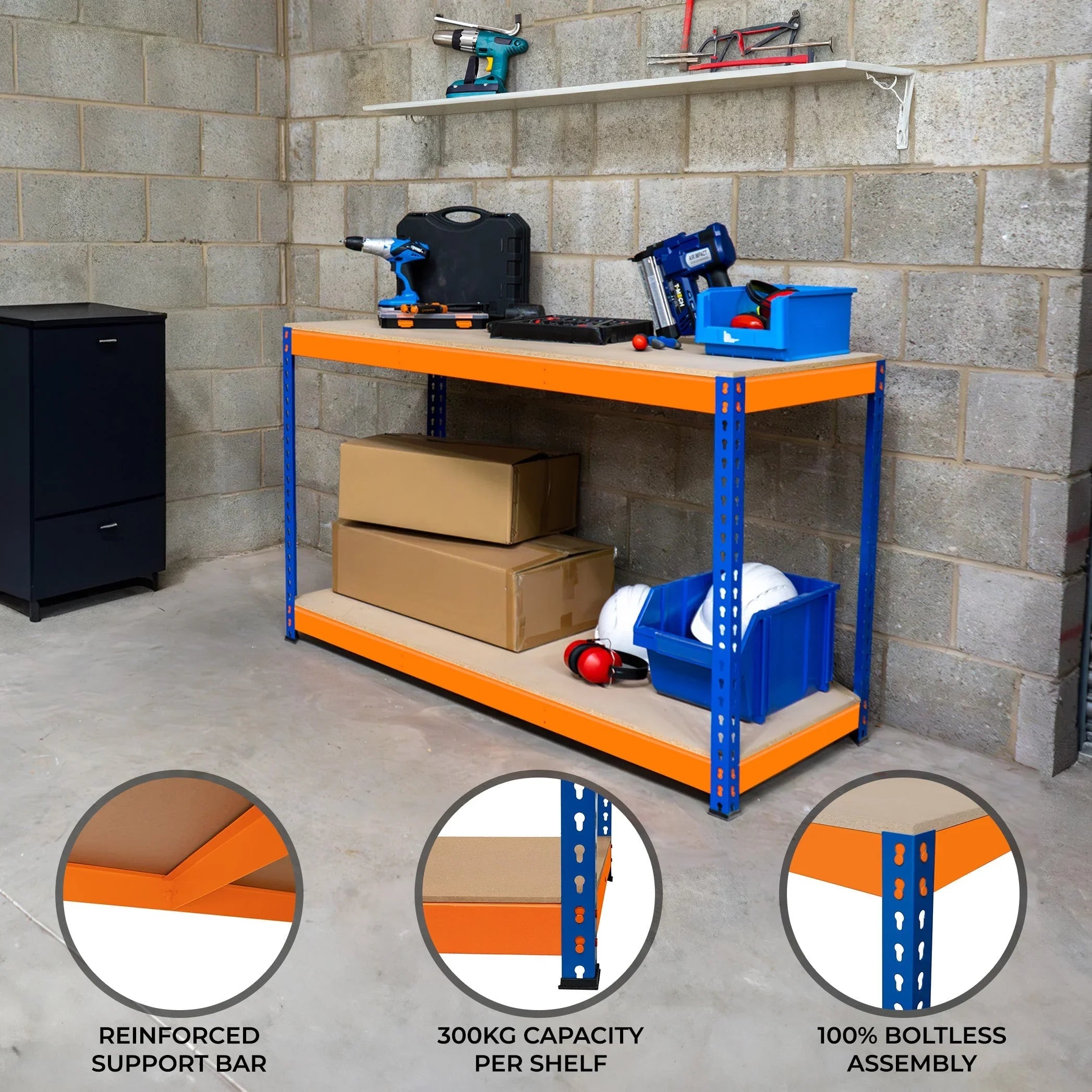 S-Rax 2 Tier Workbench - 90cm x 60cm x 90cm – Monster Shop UK