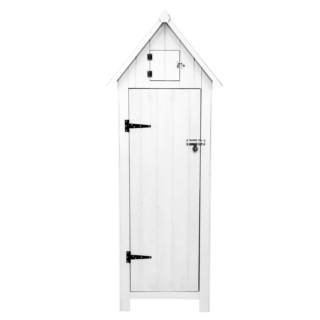 Wooden Garden Shed - White