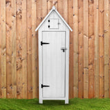 Wooden Garden Shed - White