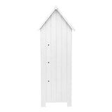 Wooden Garden Shed - White