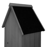 Wooden Garden Shed - Dark Grey