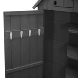 Wooden Garden Shed - Dark Grey