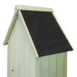 Wooden Garden Shed - Green