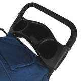 Pet Stroller with Rain Cover – Navy Blue