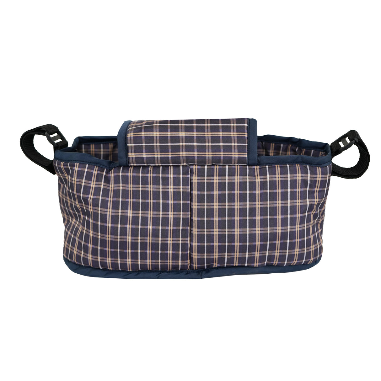 Pet Stroller Caddy Bag - Blue Tartan