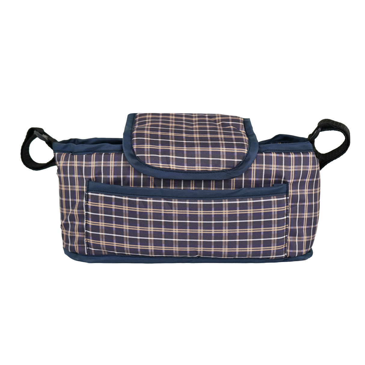 Pet Stroller Caddy Bag - Blue Tartan